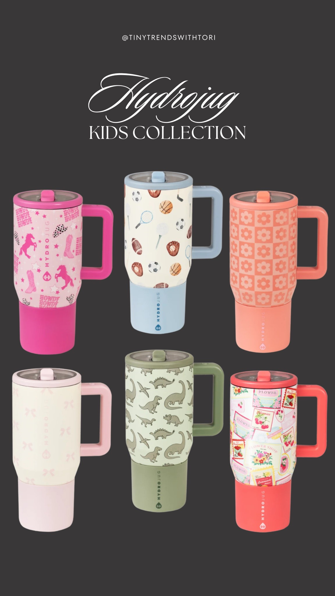 NEW kids HYDROJUG just launched and the prints are soo cute for girls & boys! Use code TINYTRENDSWITHTORI to save $$$

#LTKFamily #LTKFindsUnder50 #LTKKids