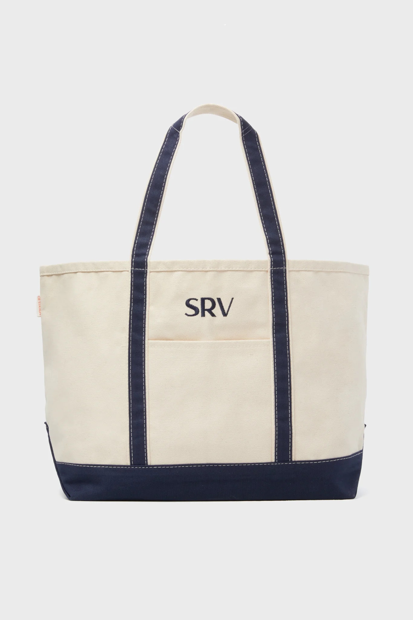 Navy Large Canvas Tote | Tuckernuck (US)