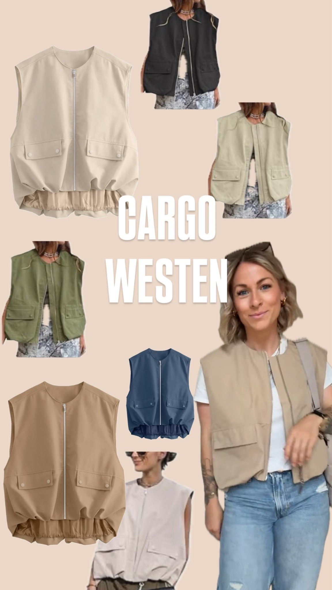 Super coole Weste ☺️ 
#weste #westen #cargo #beige Herbst 

#LTKstyletip #LTKdeutschland #LTKautumn
