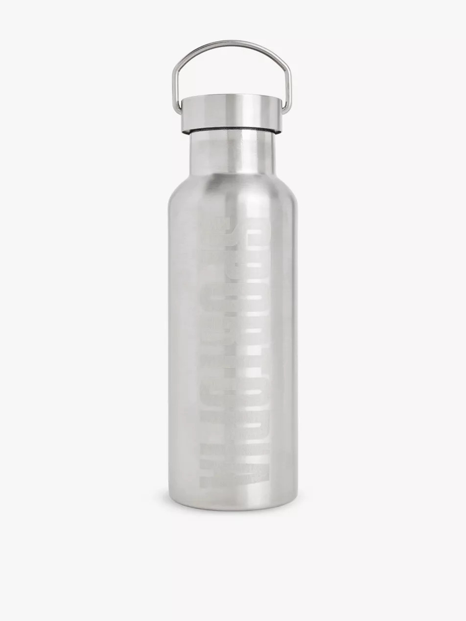 Brand-print stainless-steel water bottle | Selfridges