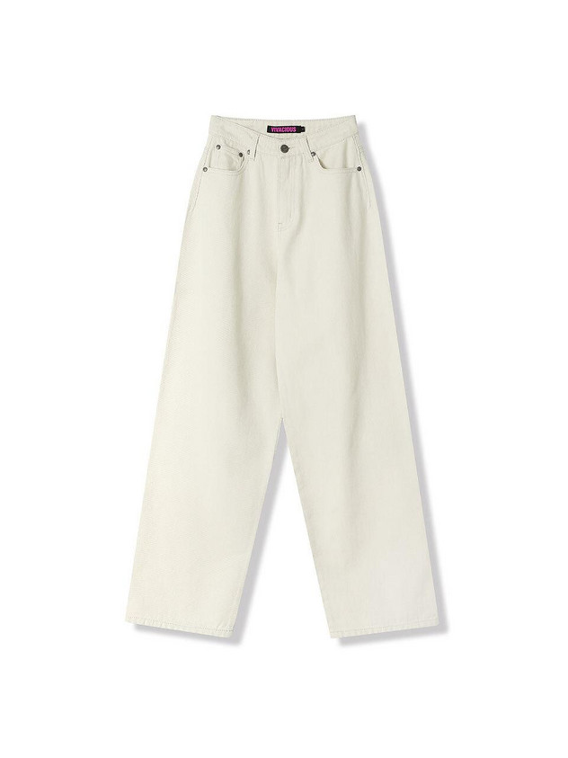 Minimal Straight Jeans CREAM | W Concept (US)