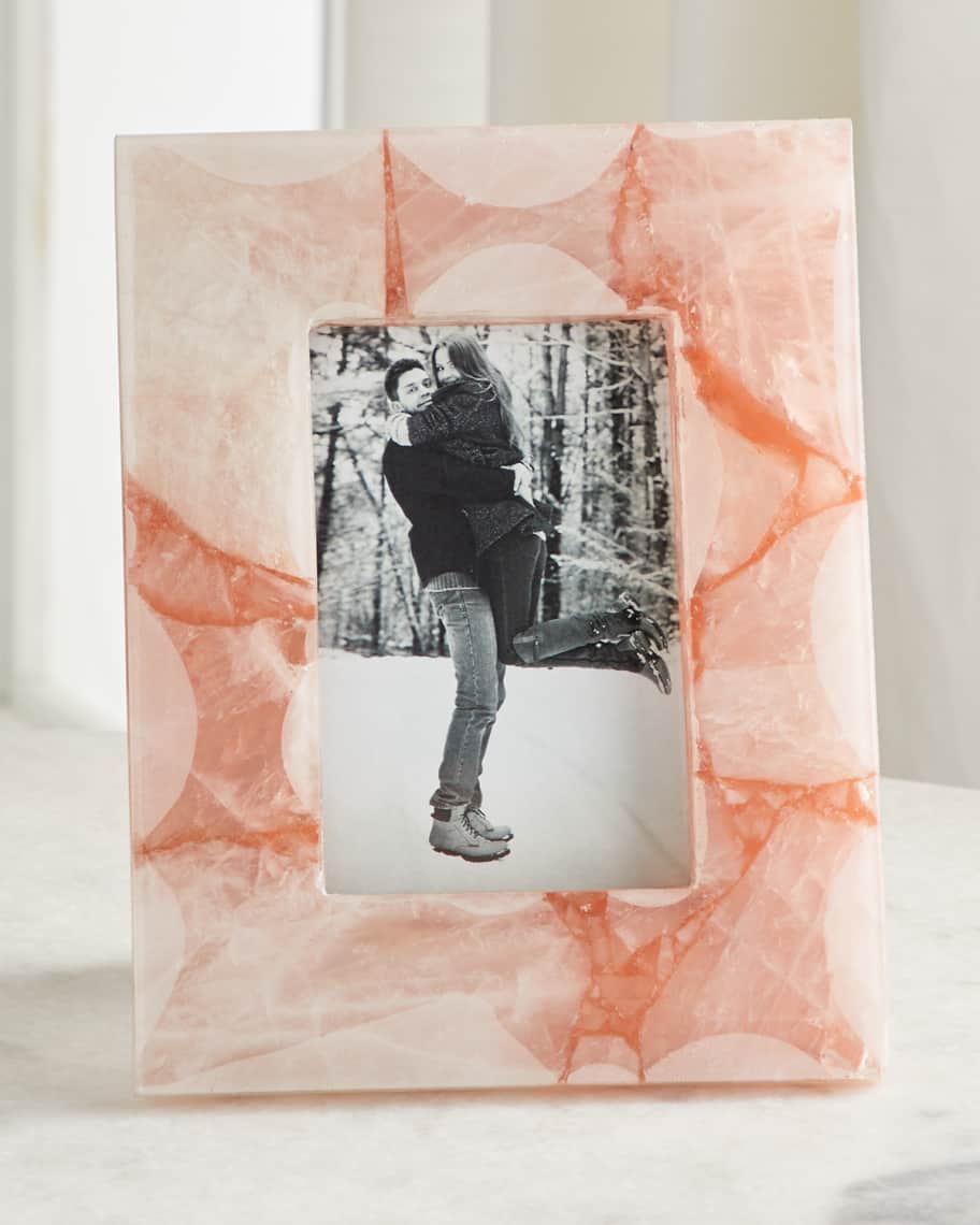 John-Richard Collection Translucent Agate Picture Frame | Neiman Marcus