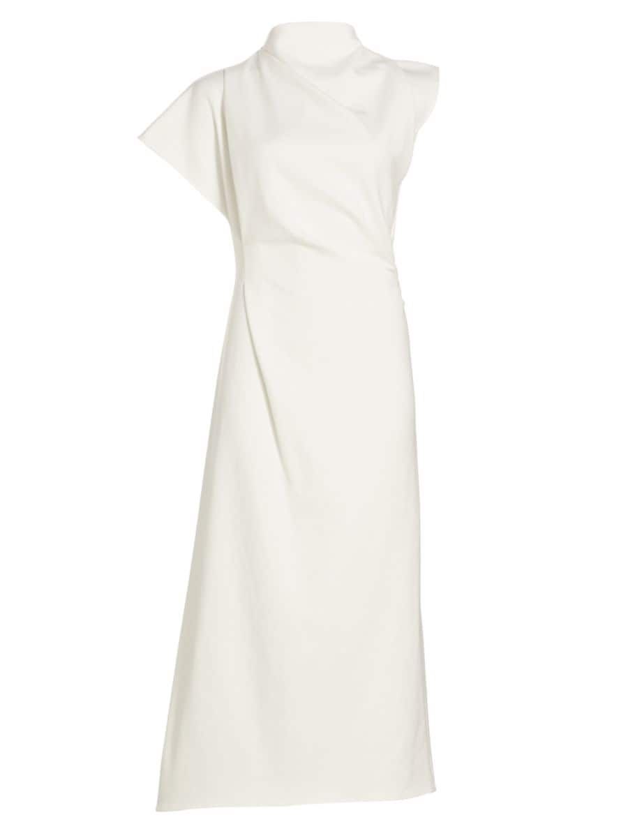 Shop Tove Zola Asymmetric Midi-Dress | Saks Fifth Avenue | Saks Fifth Avenue