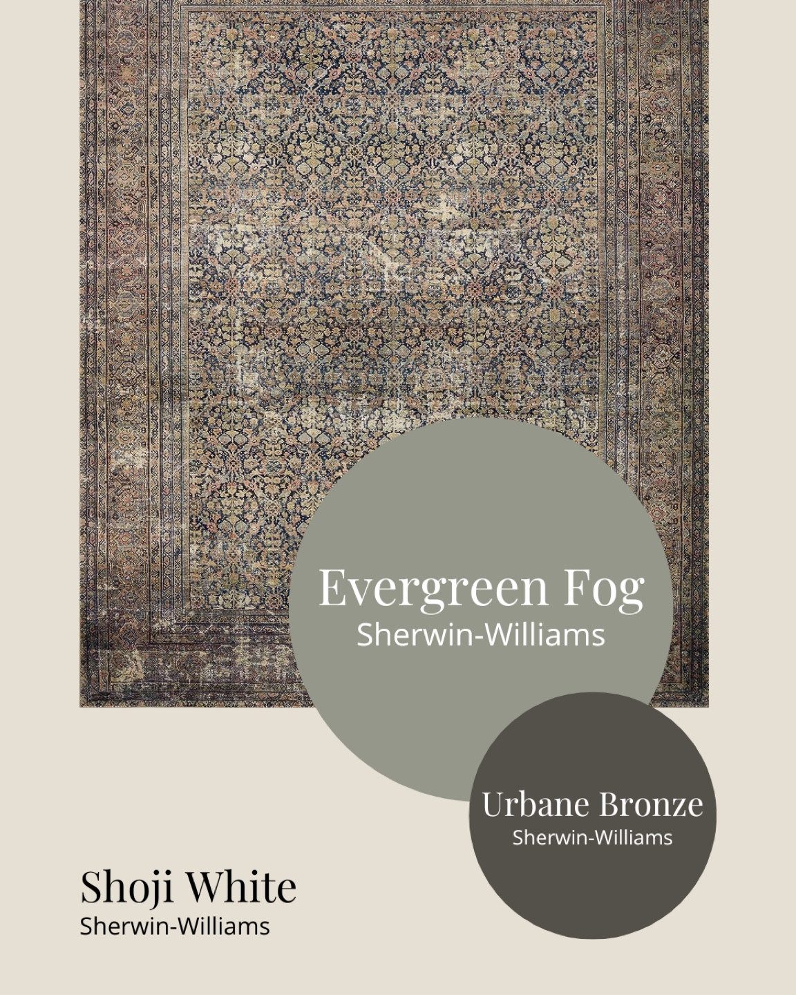 Loloi Amber Lewis x Loloi Morgan Area Rug | Loloi Morgan Collection Denim/Multi | Sherwin Williams Paint Colors | Peel and Stick Paint Colors | Area Rug and Wall Color Combinations 

#LTKhome