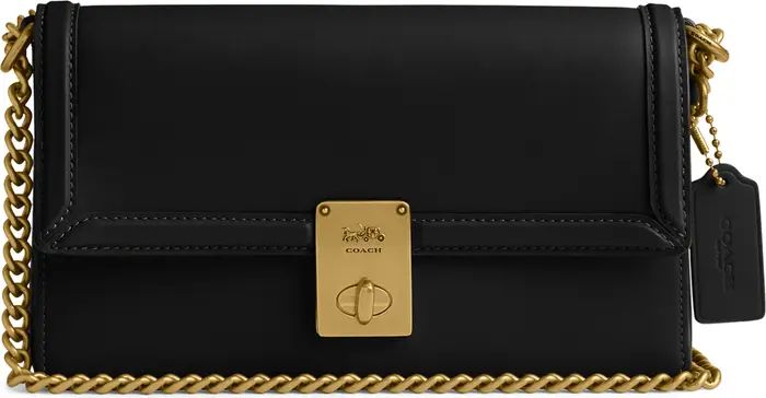 COACH Hutton Box Leather Shoulder Bag | Nordstrom | Nordstrom