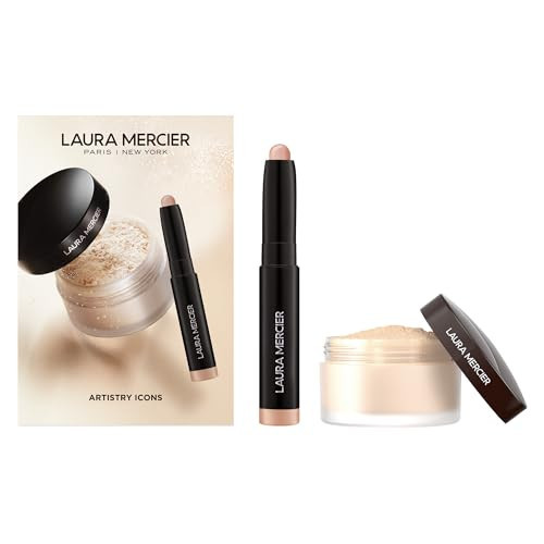 Laura Mercier Translucent Loose Setting Powder, 24HR Shine Control, Infused with Vitamins C + E, Soft Matte Finish, Normal to Oily Skin, 4 Shades for Virtually All Skin Tones, Holiday Gift Set | Amazon (US)