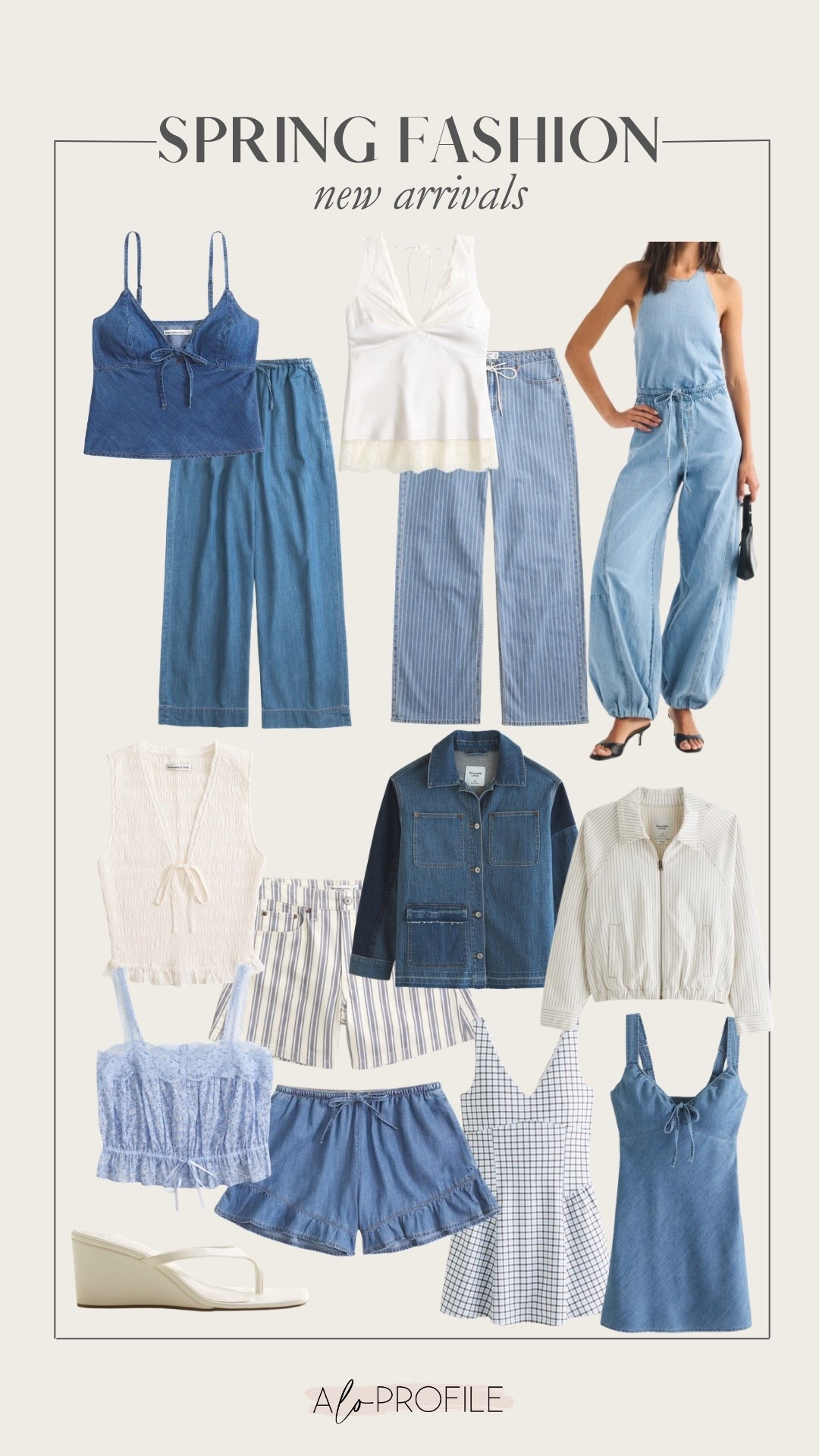 Spring Arrivals via Abercrombie // spring fashion, spring style, spring outfits, spring outfit inspo, spring dress, spring outfit ideas, vacation outfits, resort wear, summer outfits