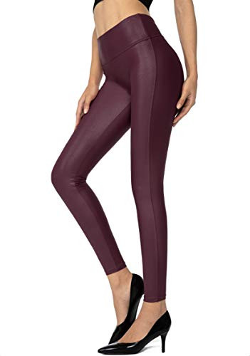 SANTINY Women's 25.5''/27'' Faux Leather Leggings | Amazon (US)