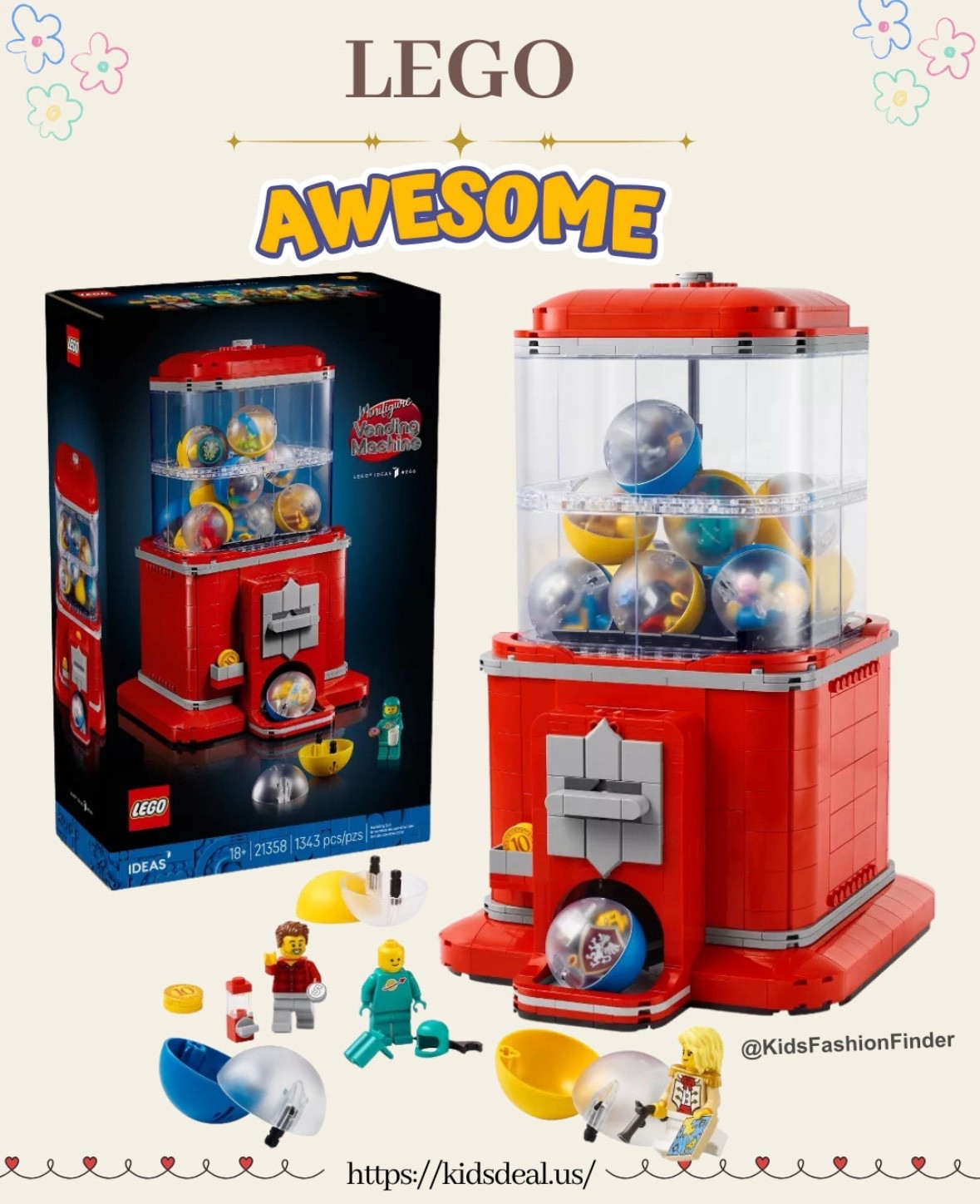🧱✨ LEGO Vending Machine is here — and yes, it really works! 😍

A retro-style LEGO capsule toy machine that actually dispenses minifigs when you turn the handle 🎡💛

🎁 Comes with 16 unique minifigures — from astronauts 🚀 to knights ⚔️, pirates ☠️, animal costumes 🐻, and vacation vibes 🌴!

The red-gray color combo + transparent shell gives major nostalgic arcade feels 🔴⚪

Just insert a LEGO coin, twist the knob, and enjoy that satisfying click sound as a capsule drops — pure LEGO magic! ✨


#LEGO #LEGOGachapon #LEGOMinifigures #LEGOAdultsWelcome #LEGOFans #ToyCollector #RetroVibes #LEGOAddict 

 #LTKFamily 

#LTKGiftGuide #LTKHome #LTKHoliday