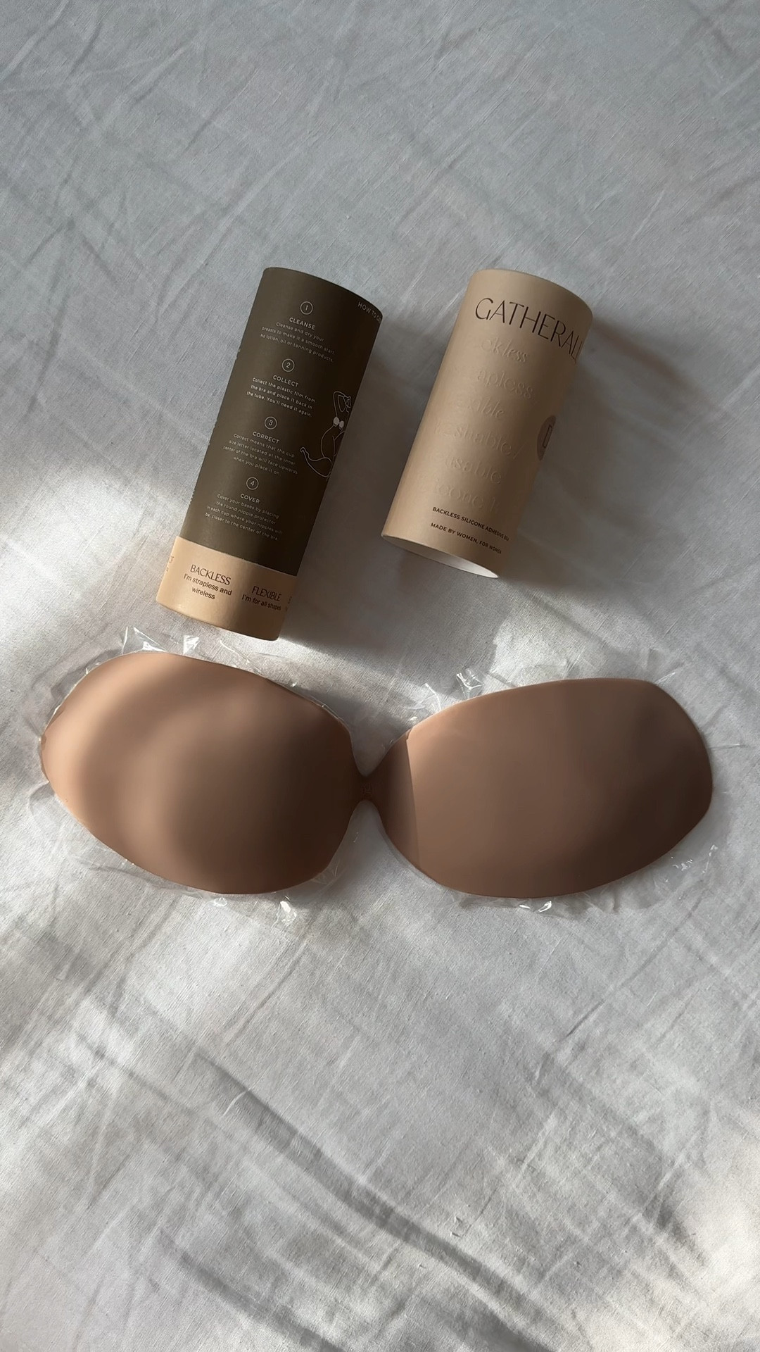 strapless backless stick on bra for small and large chests. smooth and stays on. waterproof. 

#LTKFindsUnder100 #LTKMidsize #LTKStyleTip