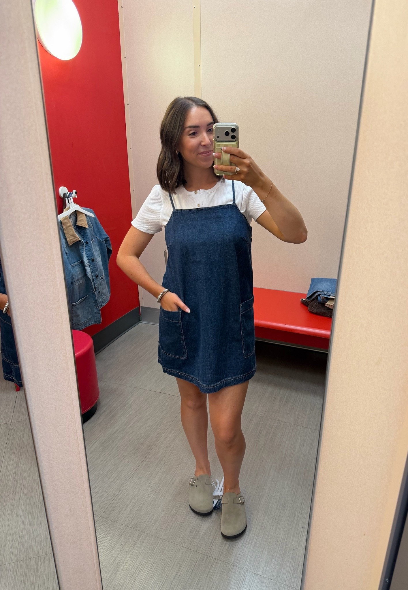 Target $30 spaghetti strap denim dress layered with a white tee 🤍

new arrivals, Fall fashion finds, try-on haul 🙌🏻🤎🍂 Striped sweaters, the BEST mom/approved @levi jeans!! They are insanely flattering!! 🤩

Size  8, 150lbs, 5’8” - Wearing a M (TTS) in everything!

#LTKootd #LTKSaleAlert #LTKTall

#LTKootd #LTKTall #LTKSaleAlert