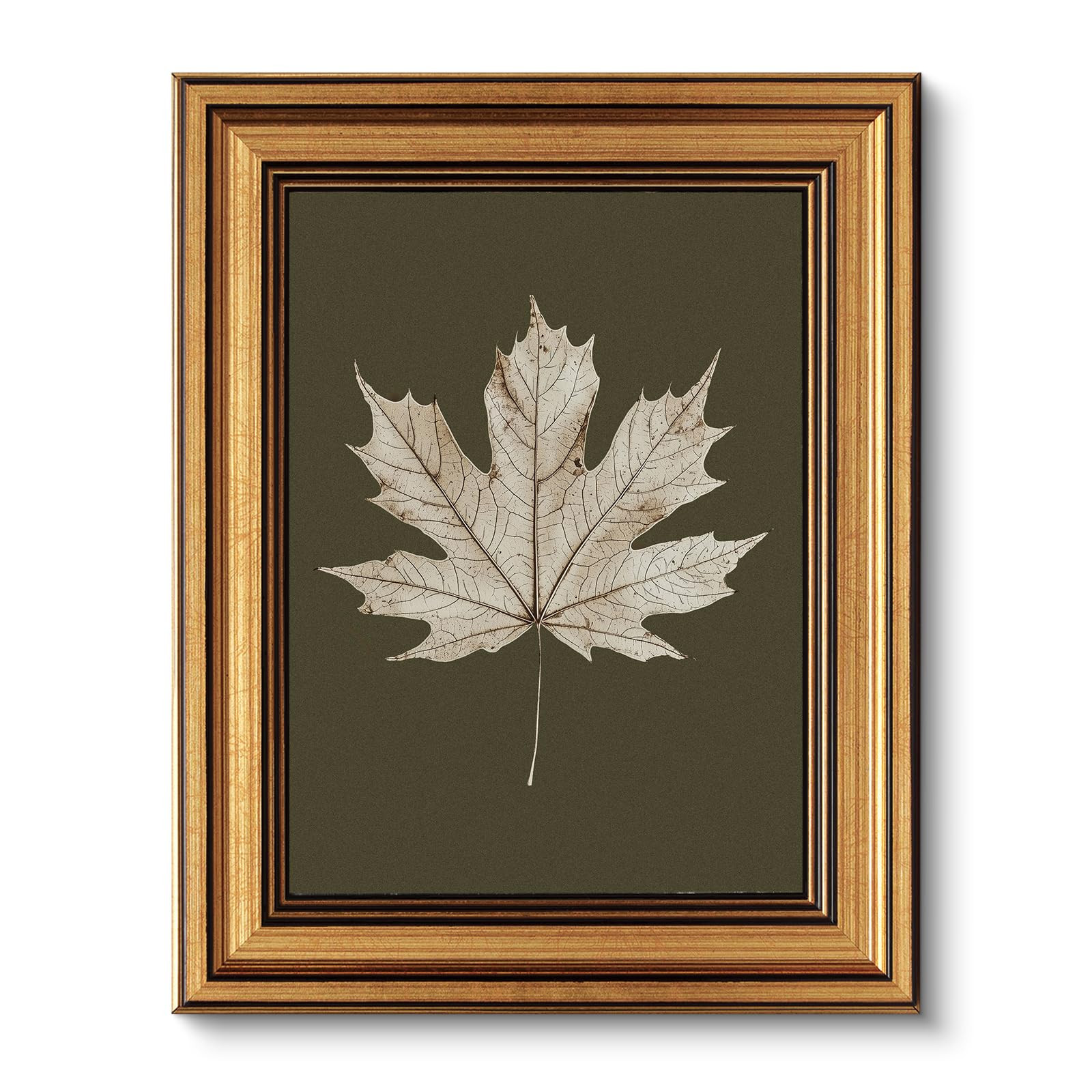 VIYYIEA Vintage Gold Framed Wall Art for Living Room, Maple Leaf Canvas Prints Home Decor, Oil Pa... | Amazon (US)