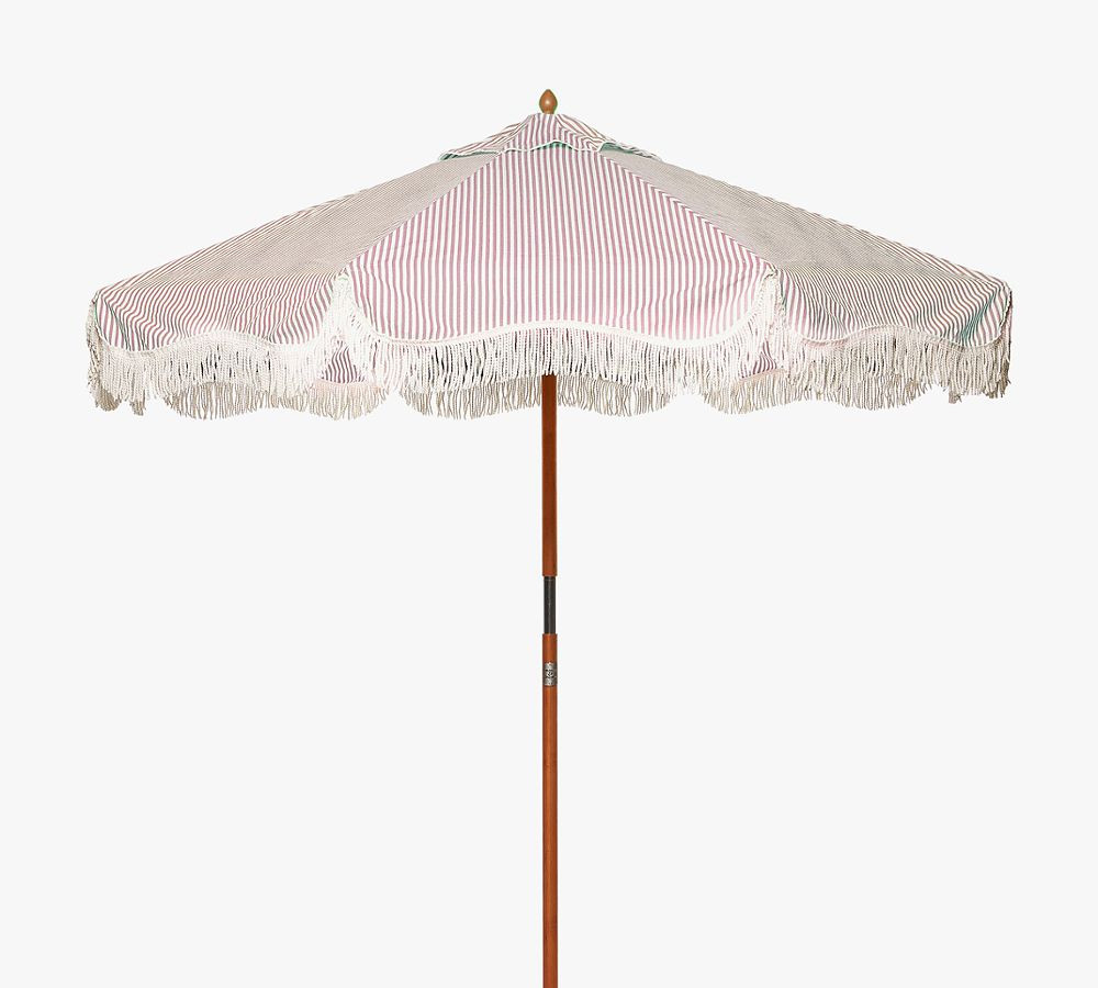 St. Tropez 7' Round Outdoor Patio Umbrella - Teakwood Frame | Pottery Barn (US)