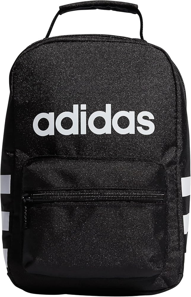 adidas Santiago Insulated Lunch Bag, Black/White, One Size | Amazon (US)