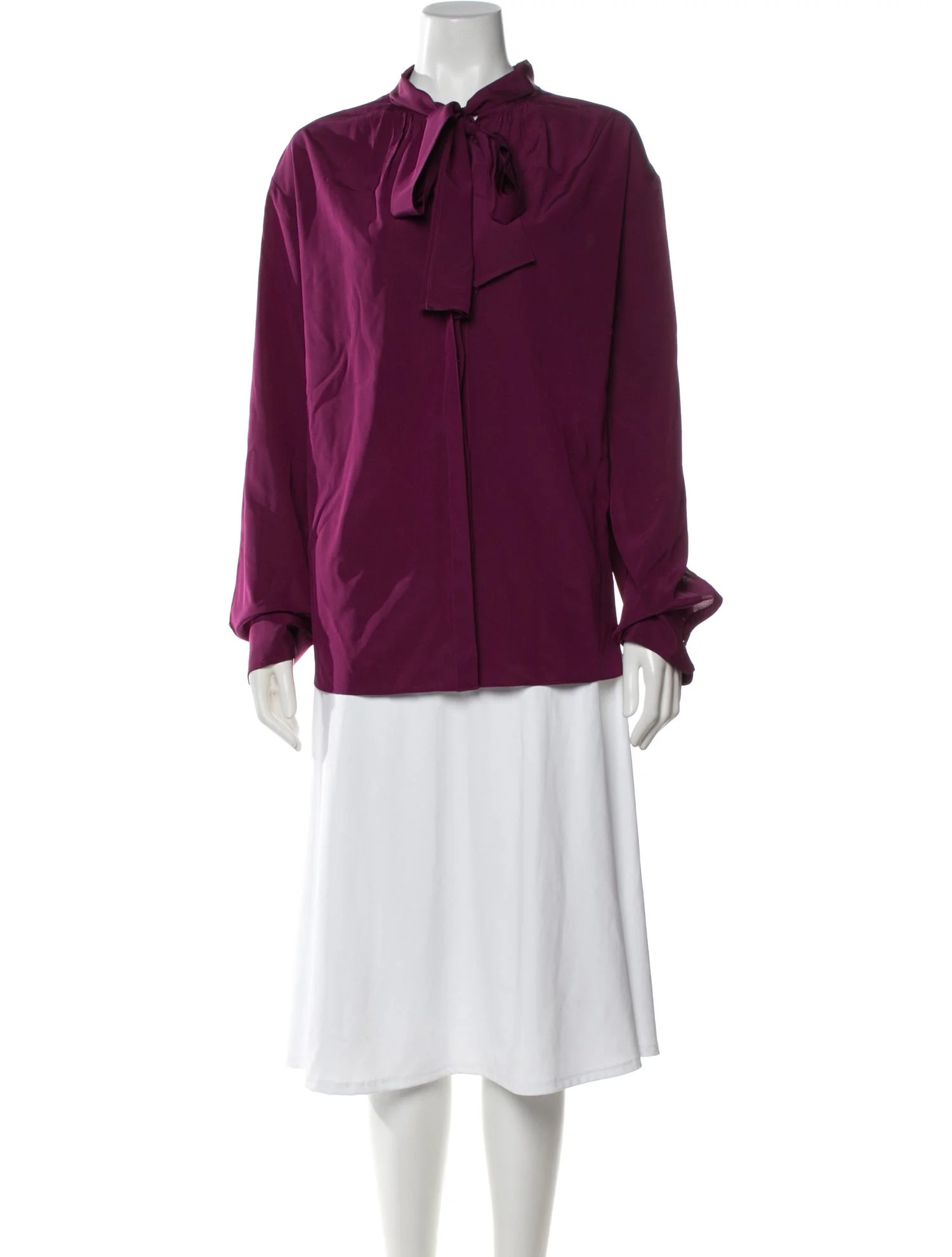 A.L.C. Silk Tie Neck Blouse | The RealReal