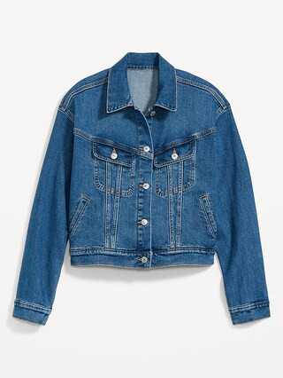 Cropped Jean Jacket for Women | Old Navy (US)