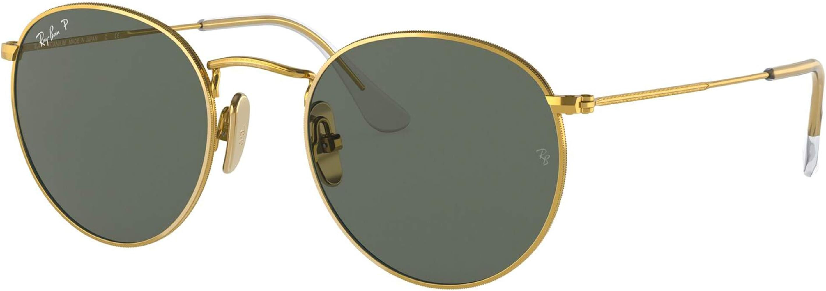 Ray-Ban Unisex Rb8247 Round Titanium Round Sunglasses | Amazon (US)