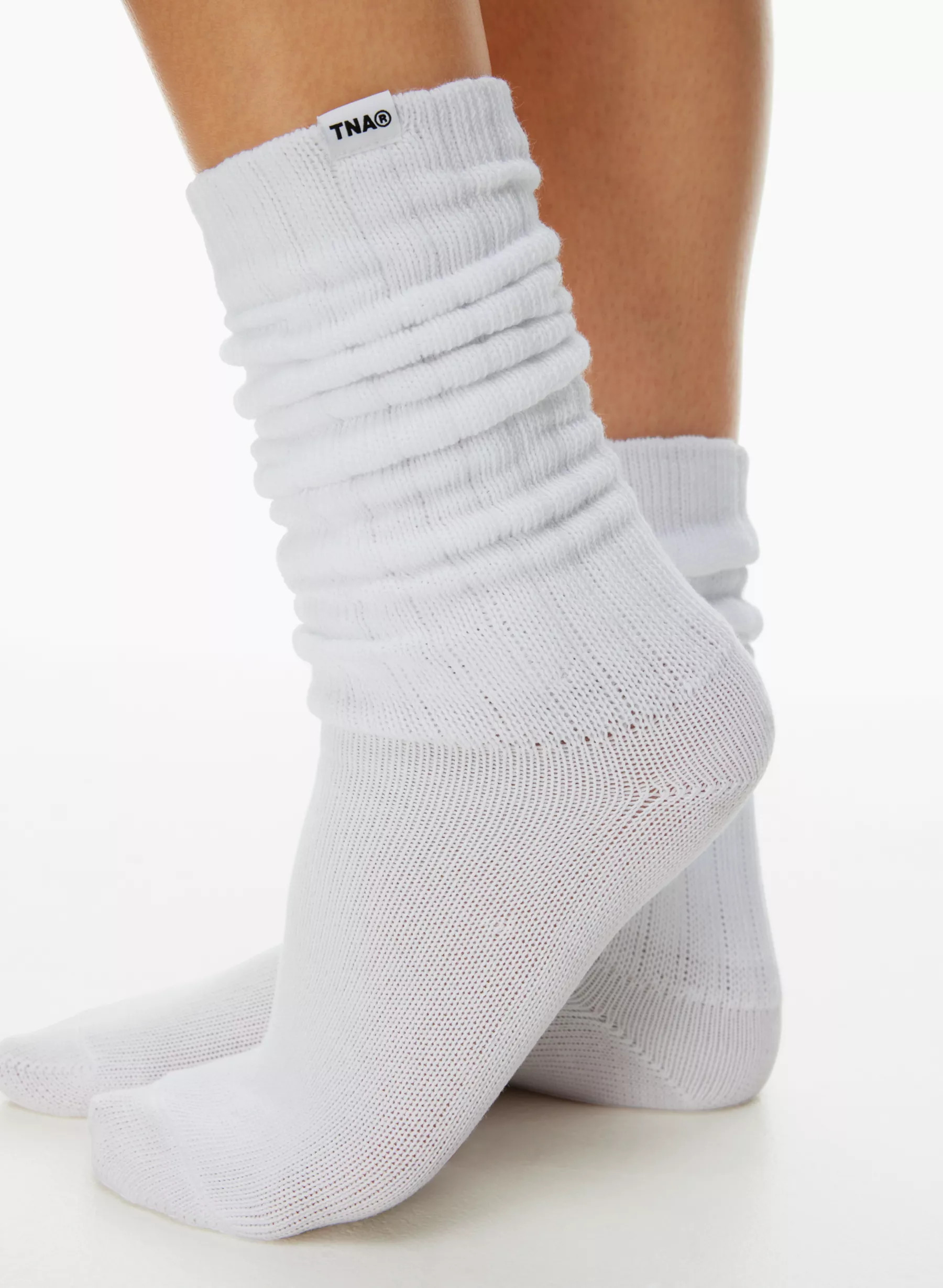 BASE SLOUCHY CREW SOCK | Aritzia