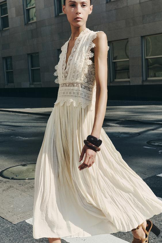 ZW COLLECTION STRAPPY LACE DRESS | Zara UK