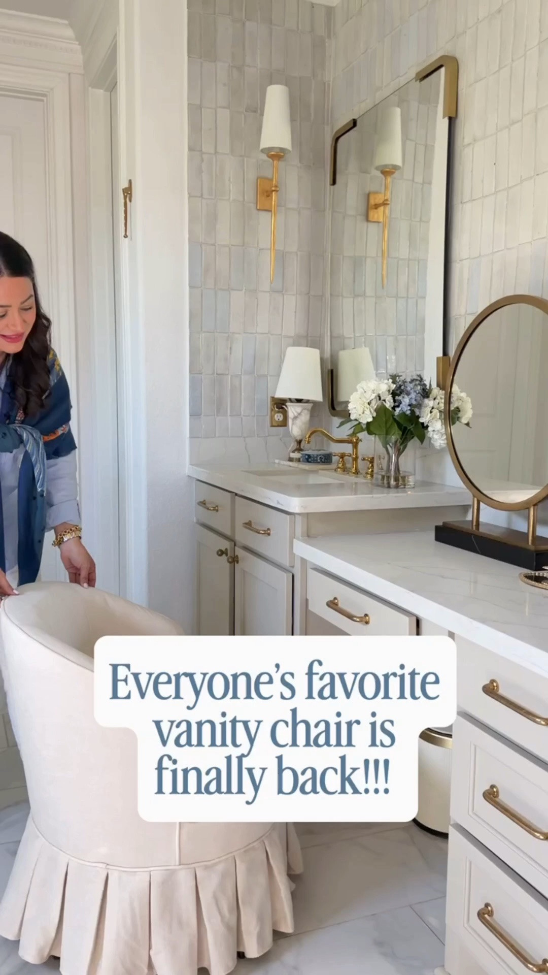 Vanity Chair 

Follow me @miriamobrien on IG and TikTok 

#amazon#vanity#vanitychair

#LTKSeasonal #LTKOver40 #LTKHome