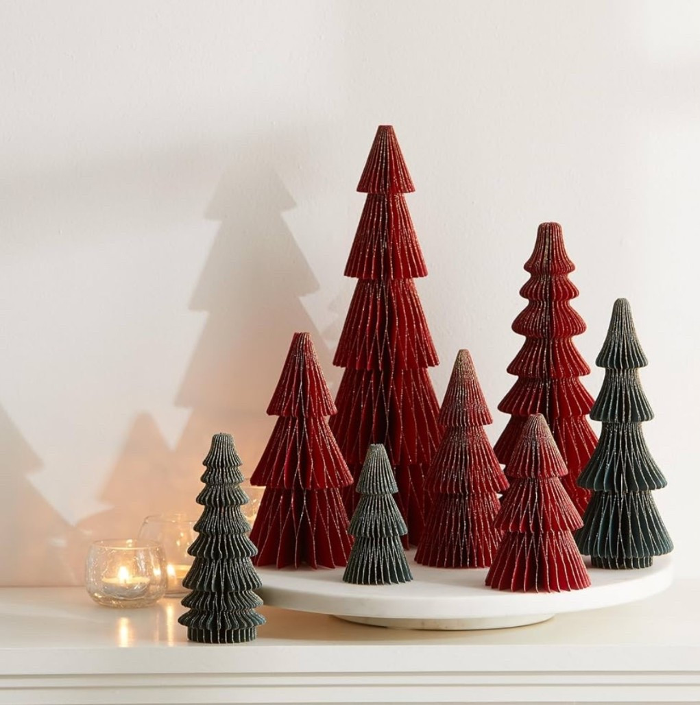 Honeycomb Trees, Set of 8, Vintage Charm Christmas Tree Centerpiece for Table

#LTKHome #LTKSeasonal #LTKFindsUnder50