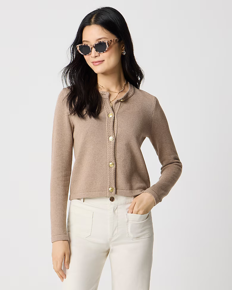 Cotton cardigan sweater lady jacket | J.Crew Factory