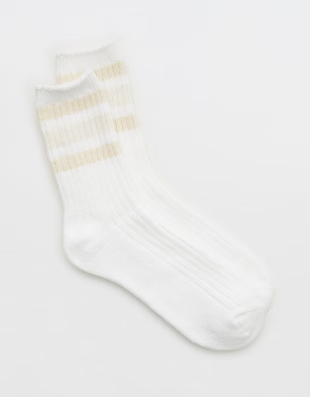 Aerie Everyday Striped Crew Socks | Aerie