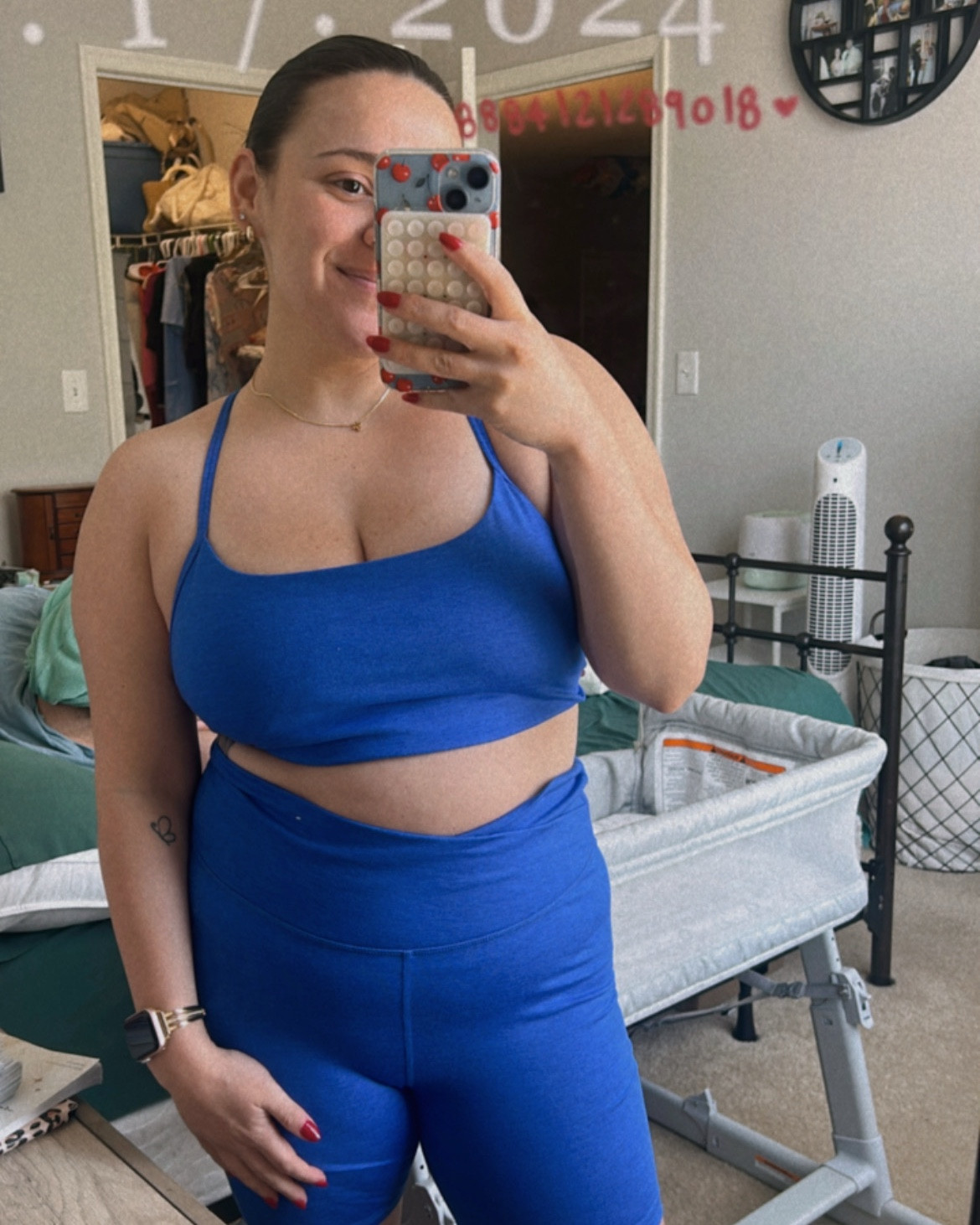 Getting back into a workout routine at 7 Weeks postpartum 
Cute sets make working out so much easier 
Set: L 
Jacket: M

#LTKBaby #LTKStyleTip #LTKActive