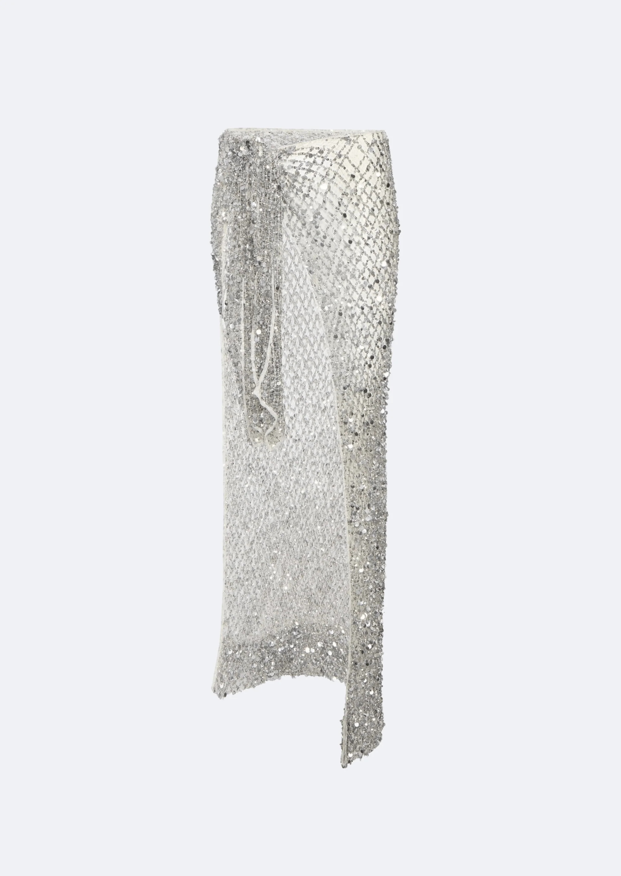 Net Mesh Sequin Tie Cover-Up | Lapointe (US)