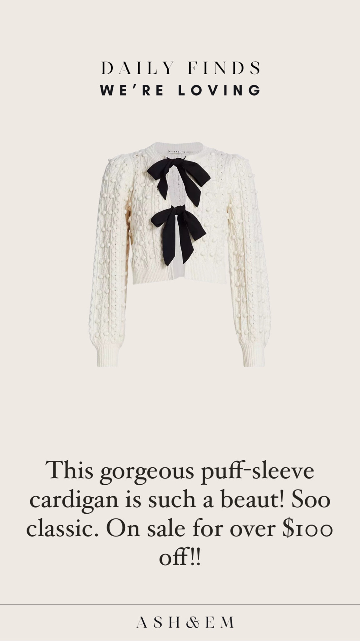 This gorgeous puff sleeve cardigan is to die for! On sale right now 

#LTKsalealert #LTKstyletip #LTKSeasonal