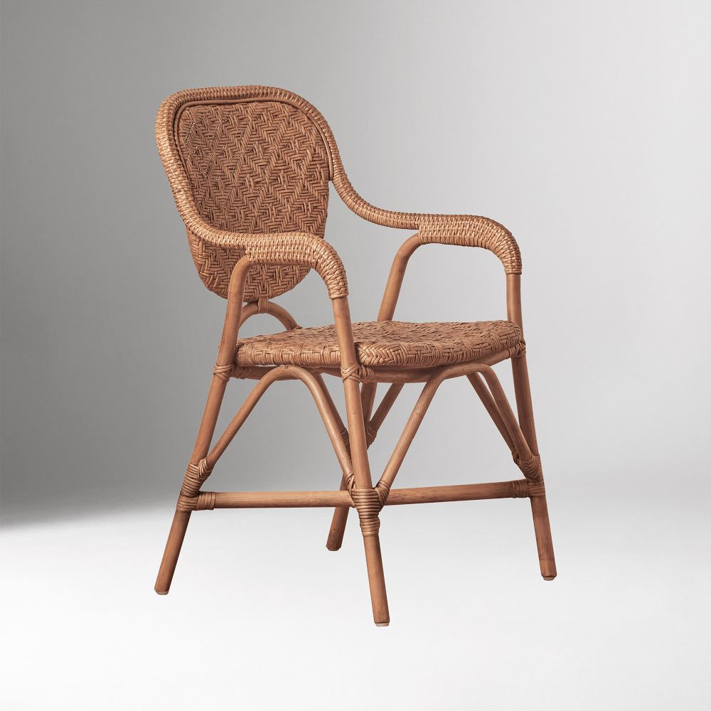 Maru Rattan Dining Arm Chair | West Elm (US)