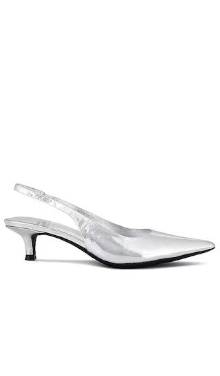 Persona Slingback Heel in Silver | Revolve Clothing (Global)