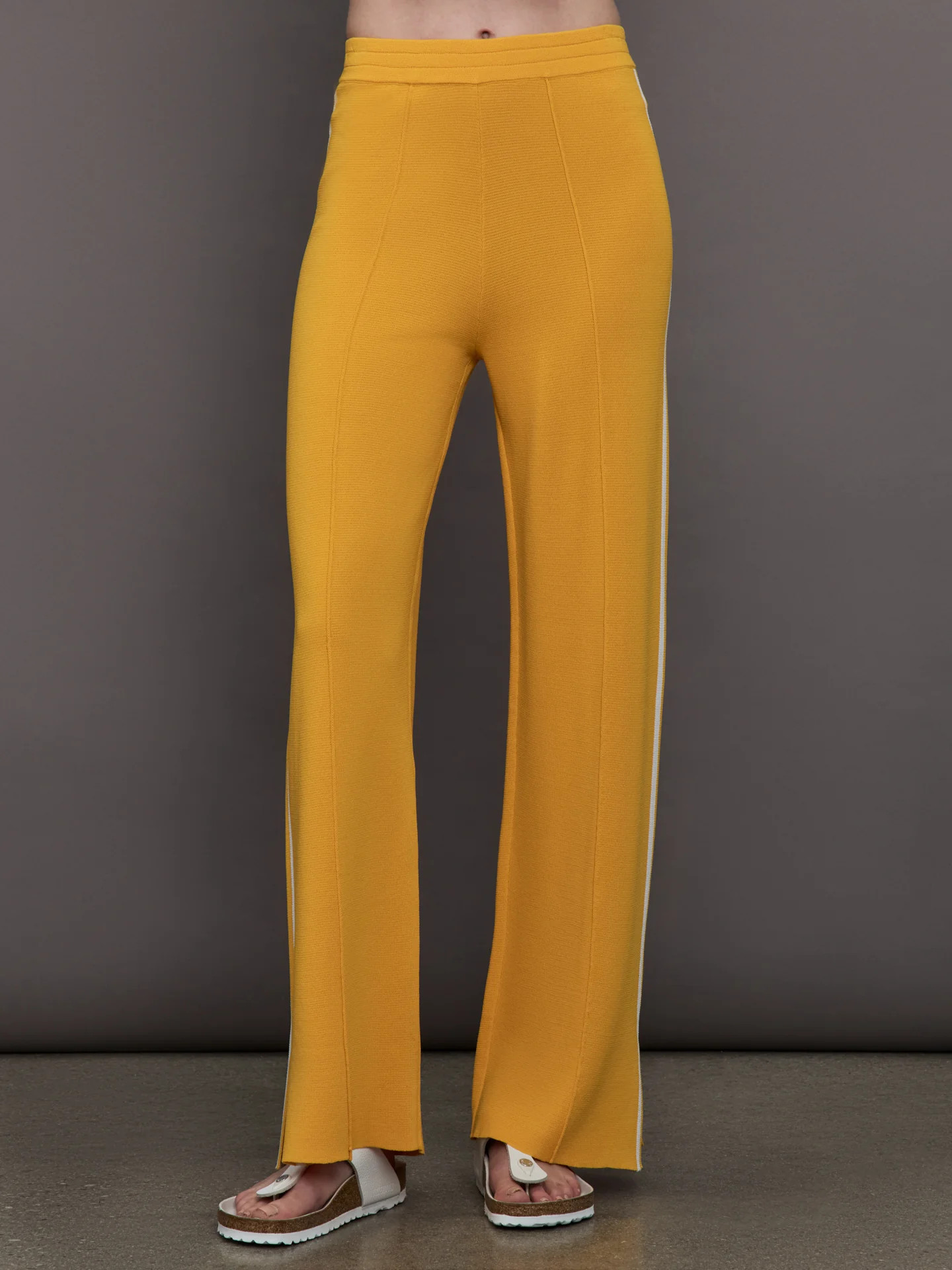 The Upside Dunes Freya Knit Pant - Yellow - Size XS | Carbon38