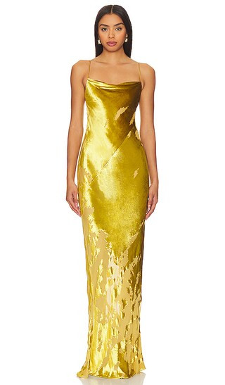 Cowl Bias Gown in Dijon | Revolve Clothing (Global)