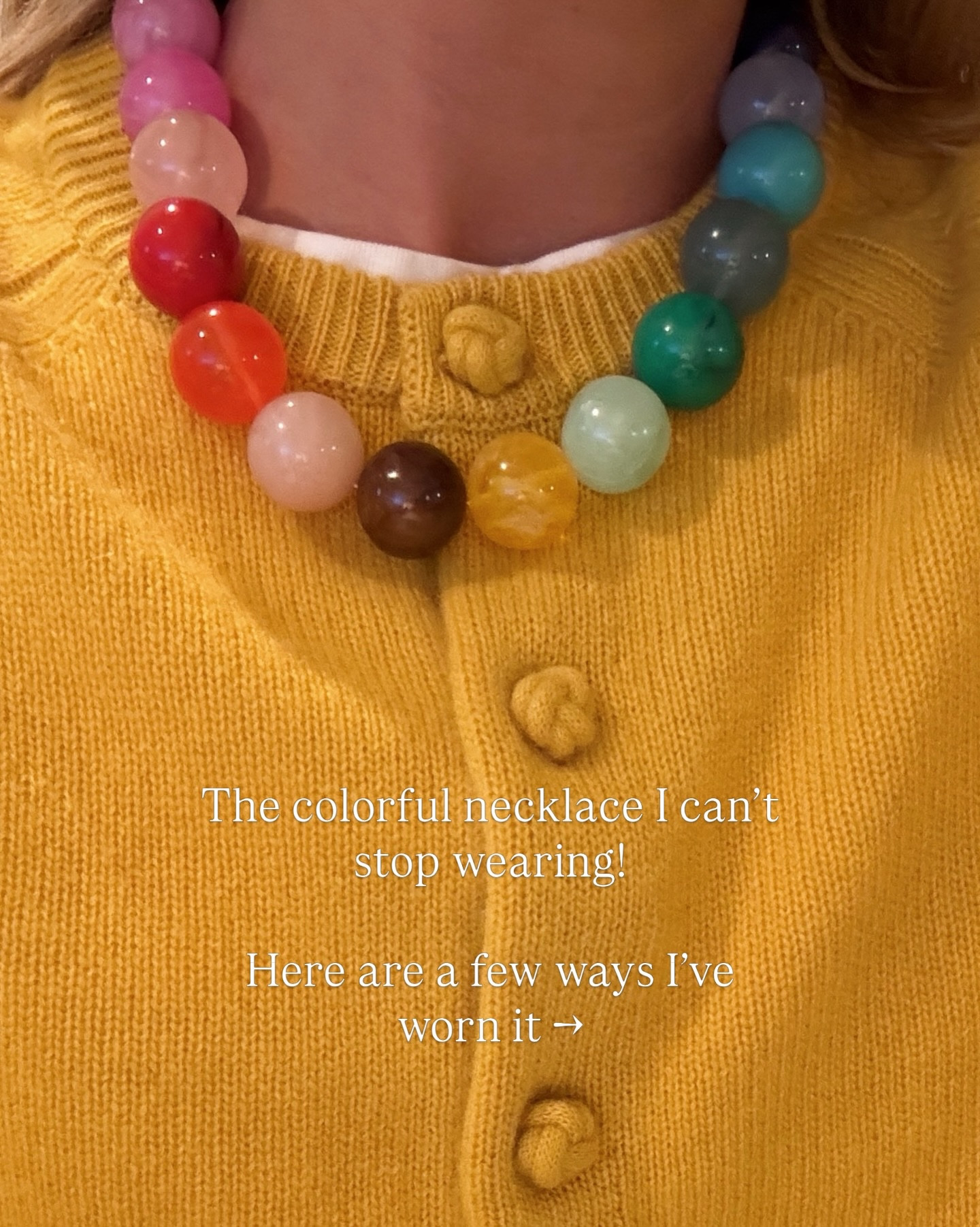 I’m all about wearing lots of color as we head into the warmer months. This necklace is such a fun and easy way to add a dose of color to any outfit. I find myself reaching for it so much lately! Comment NECKLACE for details 💕✨ #classicstyle #grandmillennial #colorfulstyle #pittsburghinfluencer #timelessstyle