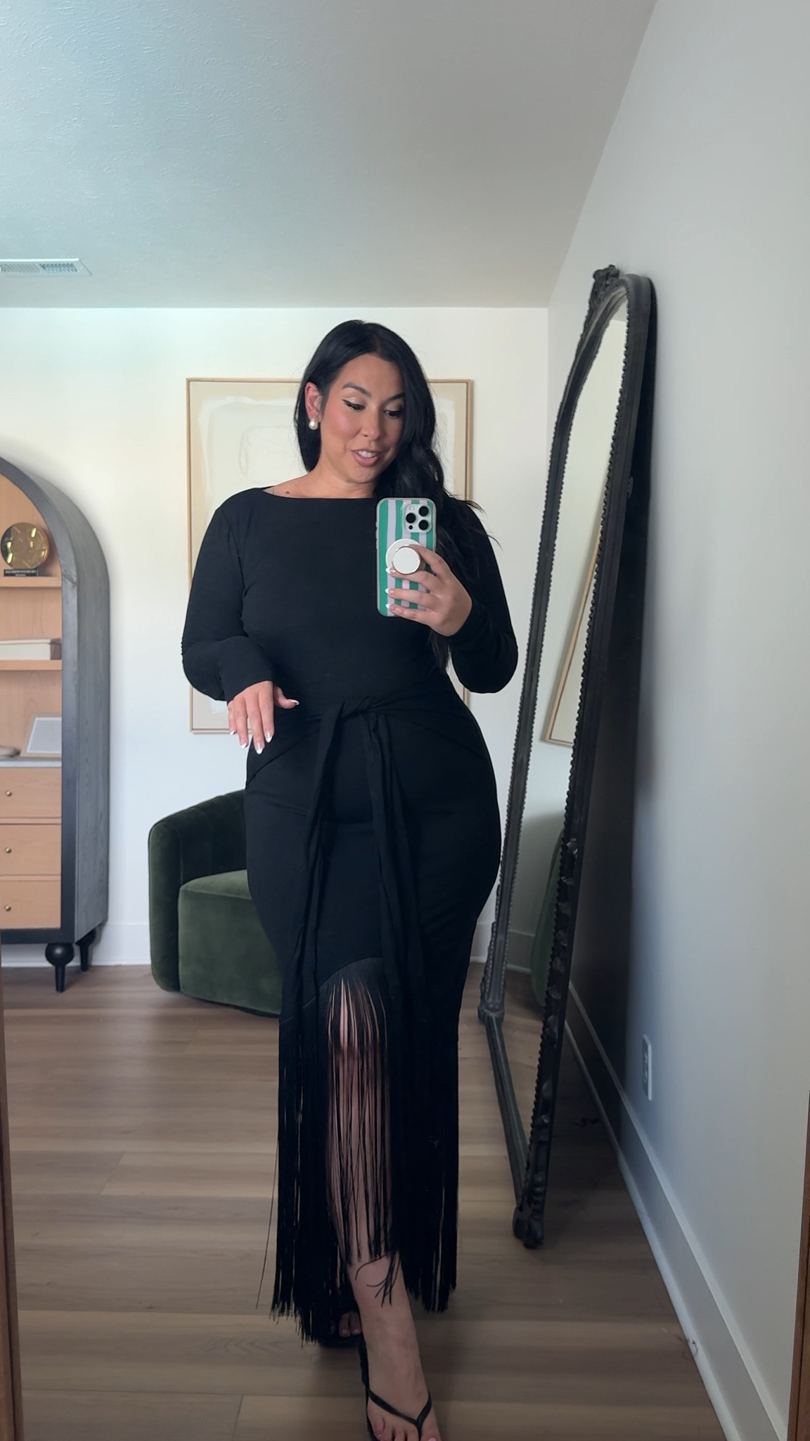Loving how flattering and comfortable this dress is! Also, how fun is the fringe? Wearing an XL in all dresses vici, fall style, fall dress, midsize fashion, fall finds 

 #LTKSeasonal #LTKMidsize