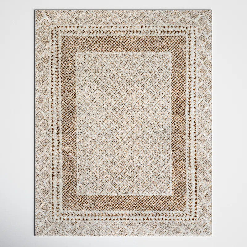 Calvo Machine Woven Oriental Brown Area Rug | Wayfair North America