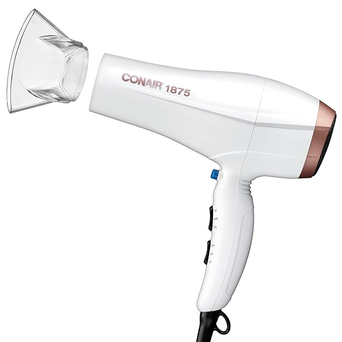 Amazon.com : Conair Double Ceramic Hair Dryer, 1875W Hair Dryer with Ionic Conditioning : Beauty ... | Amazon (US)