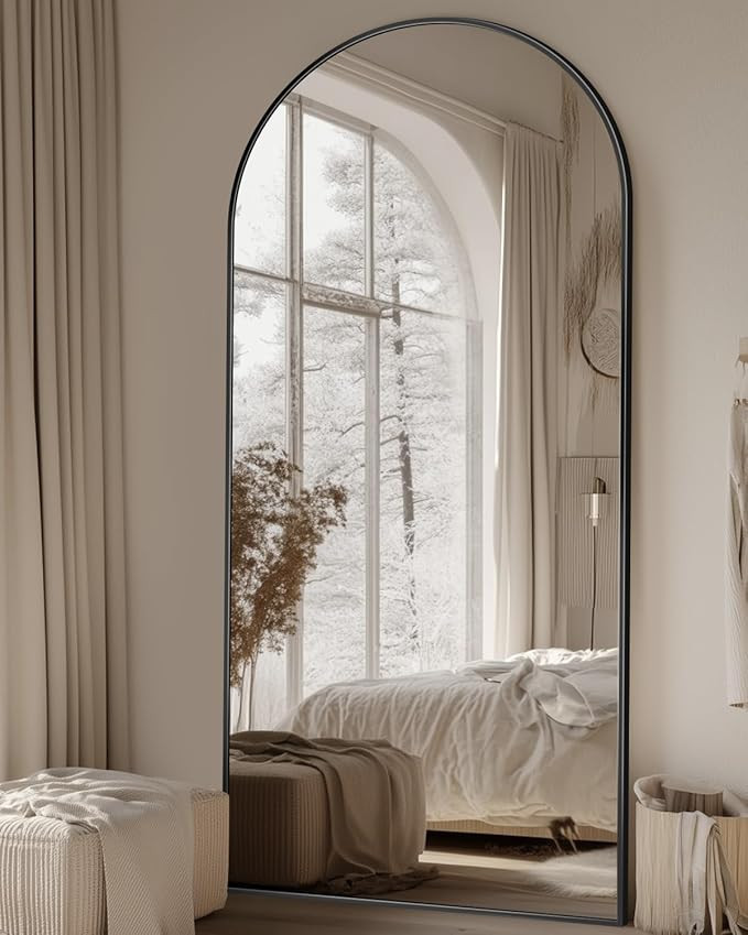Suidia Arched Full Length Mirror, 71"x28" Floor Mirror Freestanding, Floor Standing Full Body Mir... | Amazon (US)