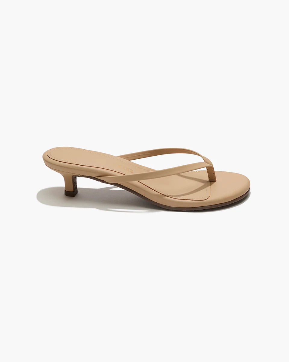 TKEES Julia Leather Flip Flops in Sunkissed | TKEES