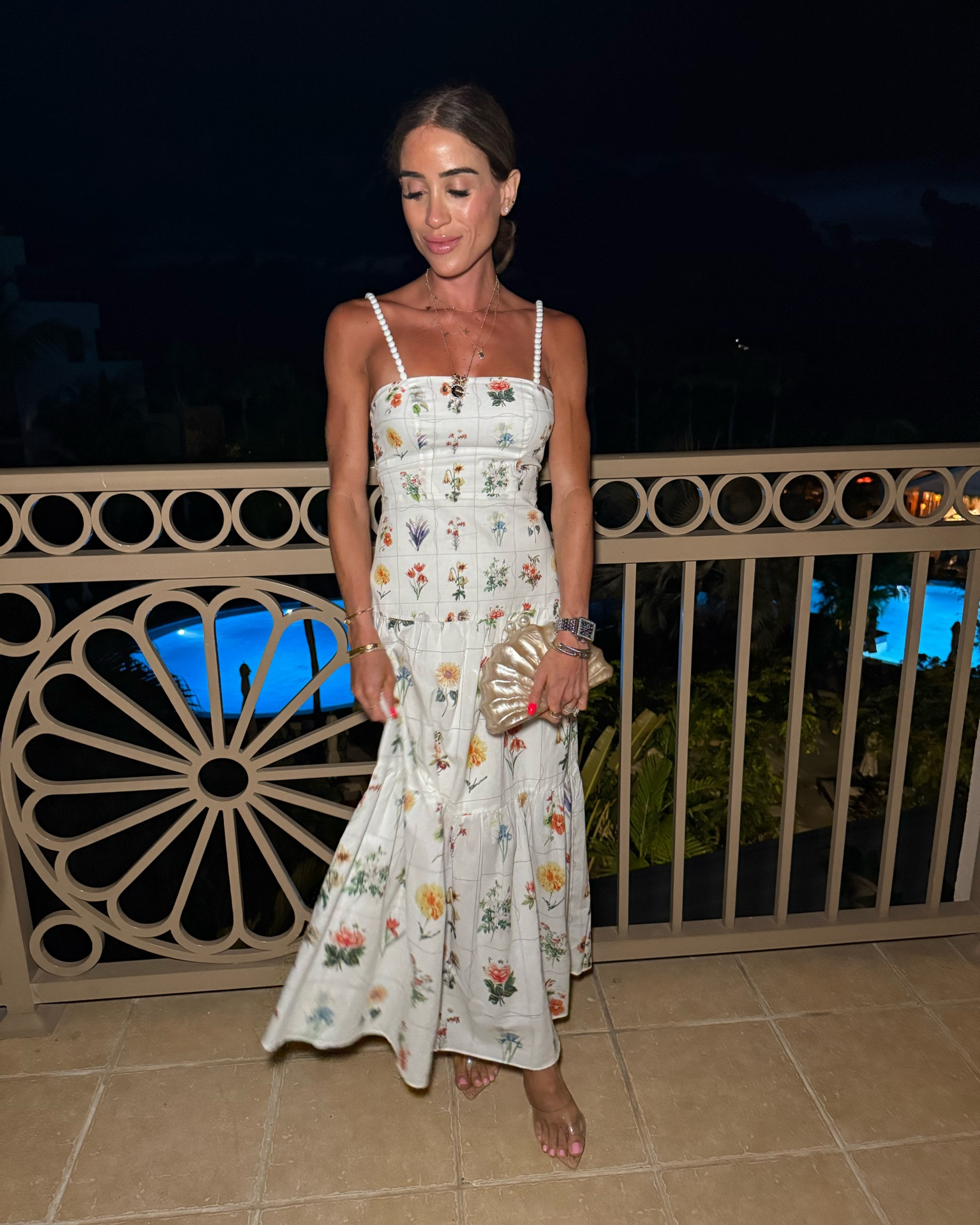 Floral printed maxi dress with the cutest straps. Wearing xxs but the back runs small

#LTKTravel #LTKPetite