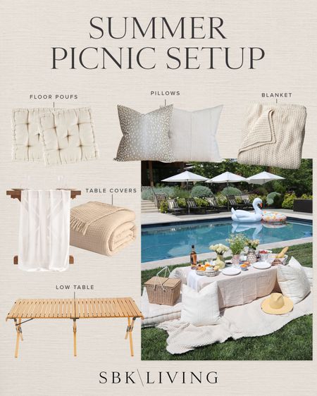 HOME \ chic summer picnic setup! Many amazon home finds👌🏻

Outdoor 
Table
Party 

#LTKunder100 #LTKSeasonal #LTKhome