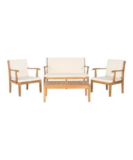 Brown Beigedel Four-Piece Patio Set | Zulily