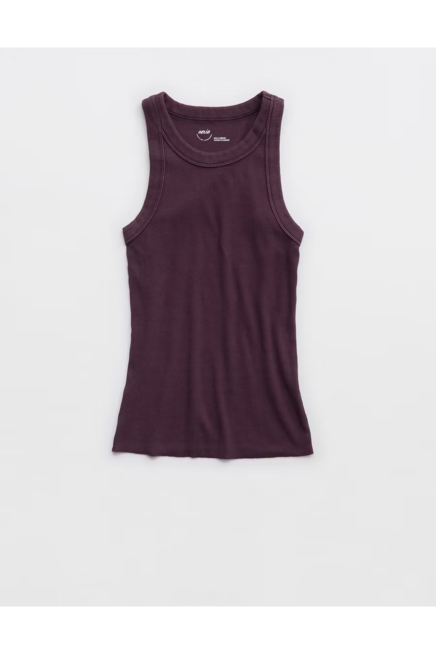 Aerie High Neck Tuckable Tank Top Women's Deep Plum XXL | Aerie