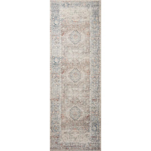 Chris Loves Julia x Loloi Jules Oriental Natural/Ocean Area Rug | Wayfair North America