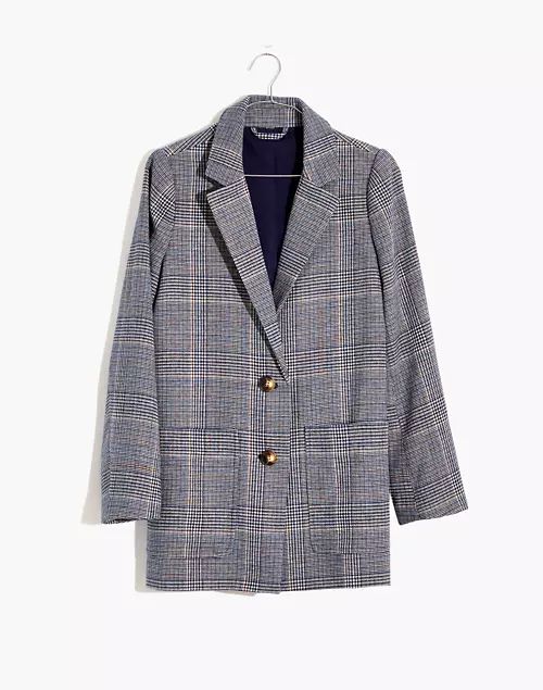 Dorset Blazer in Navy Glen Plaid | Madewell