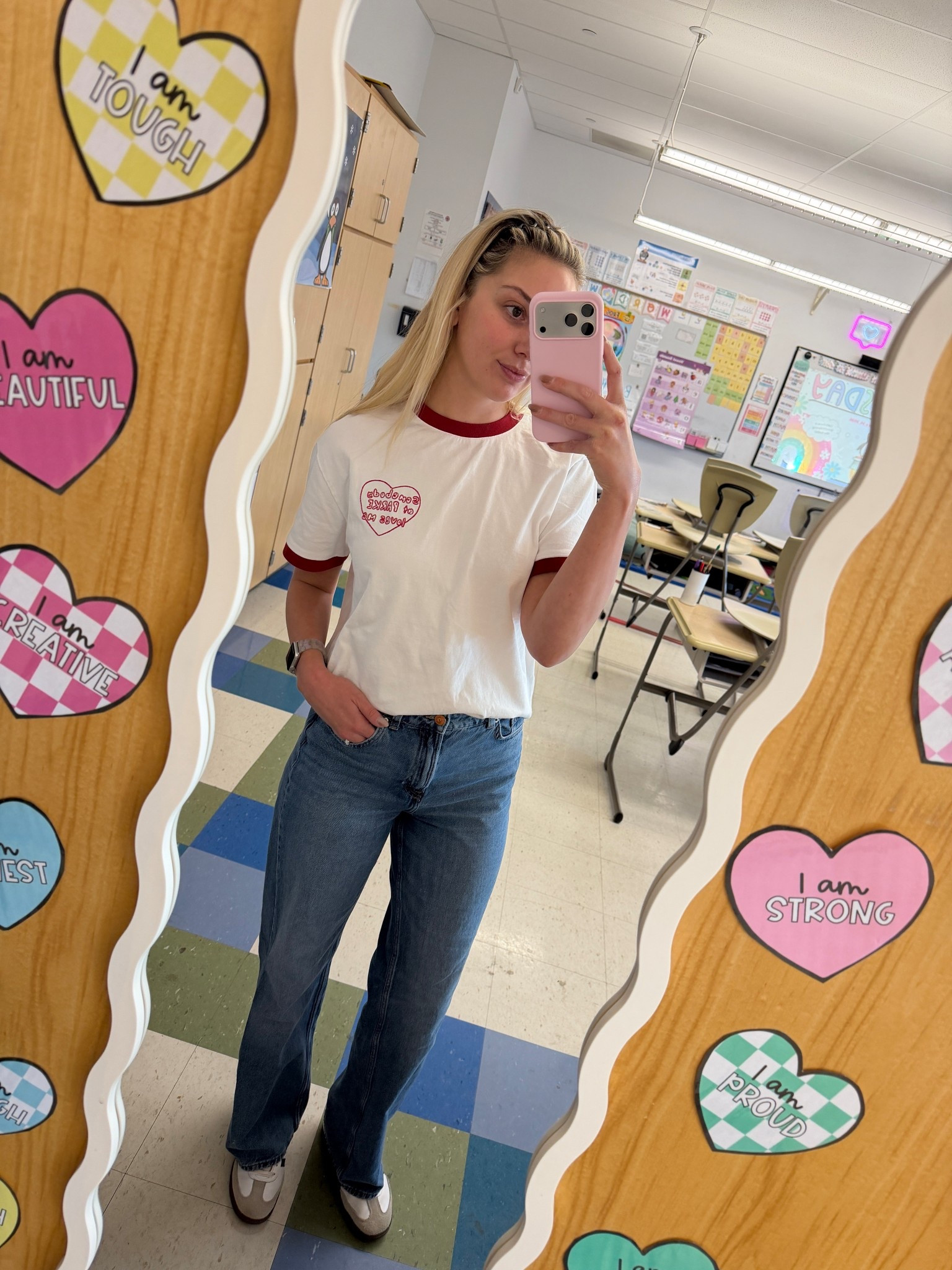 The key to putting together a teacher outfit is making sure it’s both cute and comfortable. Loved styling my Parke tee with these jeans and sambas! 

#LTKootd #LTKdayinmylife #LTKgrwm