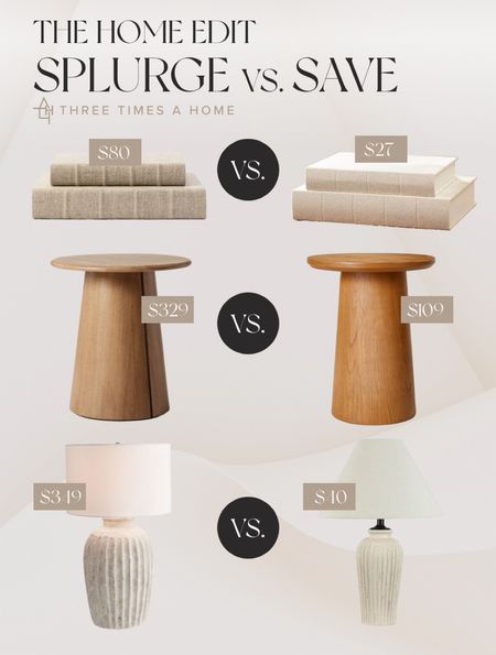 Home finds - look for less // splurge versus save // home decor dupes

#LTKhome