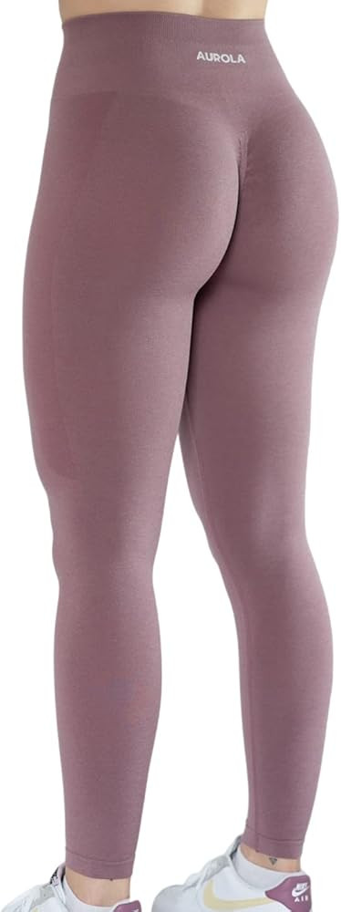 AUROLA Workout Leggings for Women Seamless Scrunch Tights Tummy Control Gym Fitness Girl Sport Ac... | Amazon (US)