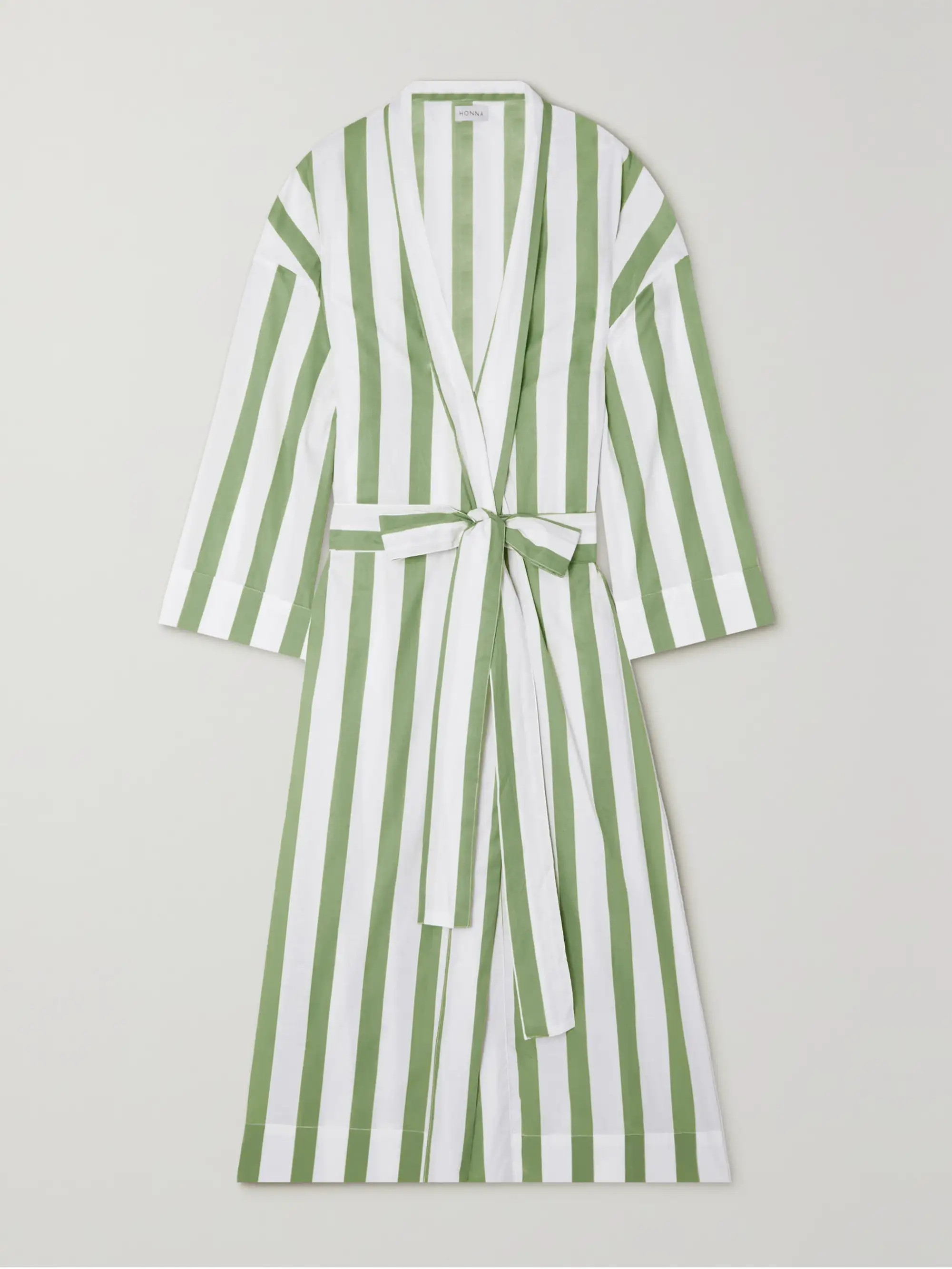 + NET SUSTAIN striped organic cotton-voile robe | NET-A-PORTER (US)